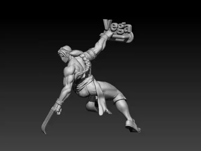 Street Fighter Vega 3D Archivo Stl Para Impresion 3D