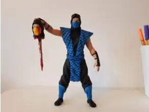 Sub Zero Mortal Kombat Fatality Archivo Stl Par Impresion 3D