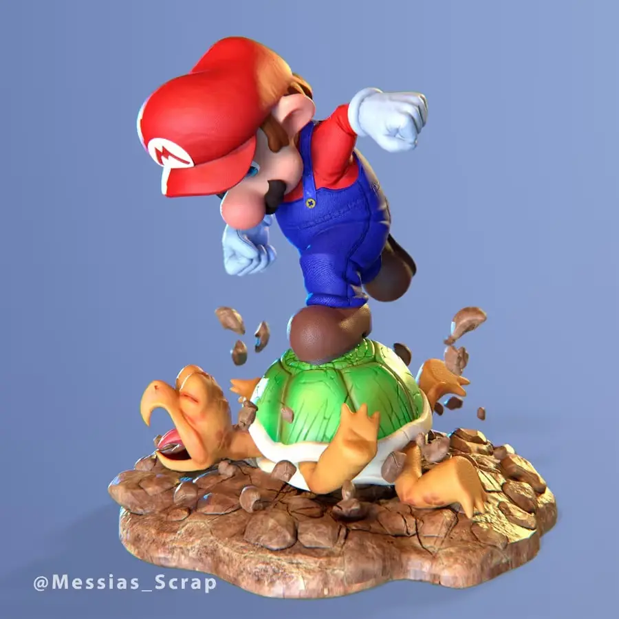 Super Mario Archivo Stl Para Impresion 3D