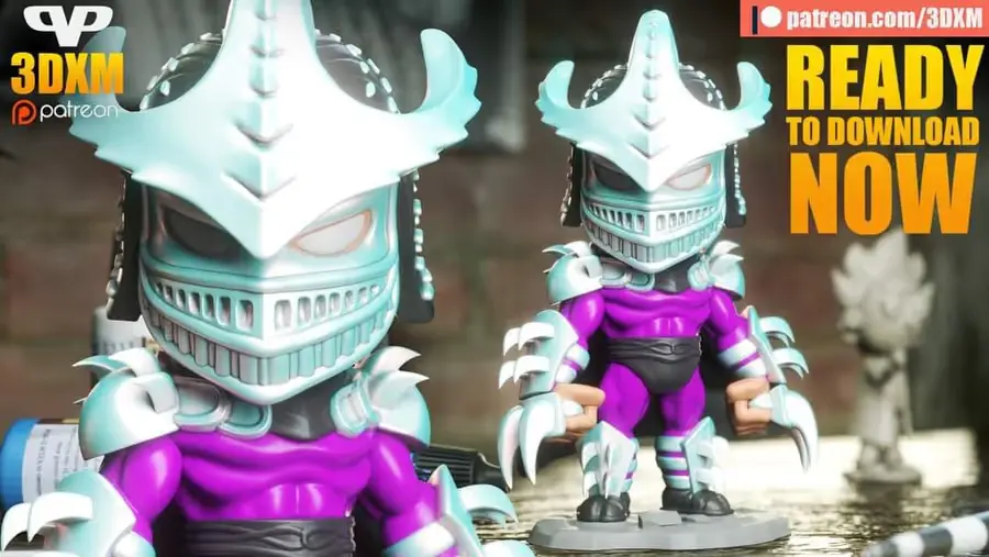 Super Shredder Chibi Archivo Stl Para Impresion 3D