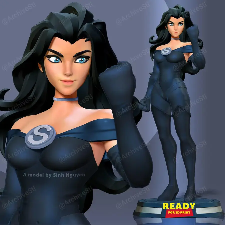 Super Woman Archivo Stl Para Impresion 3D