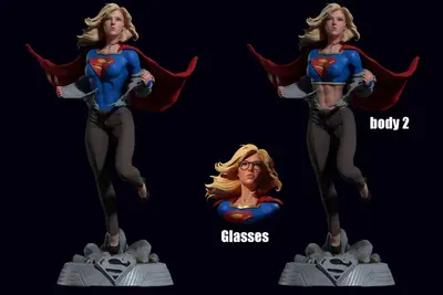 Supergirl 4 Archivo Stl Para Impresion 3D