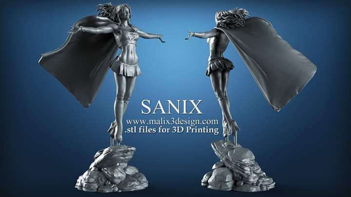 Supergirl Archivo Stl Impresión 3d