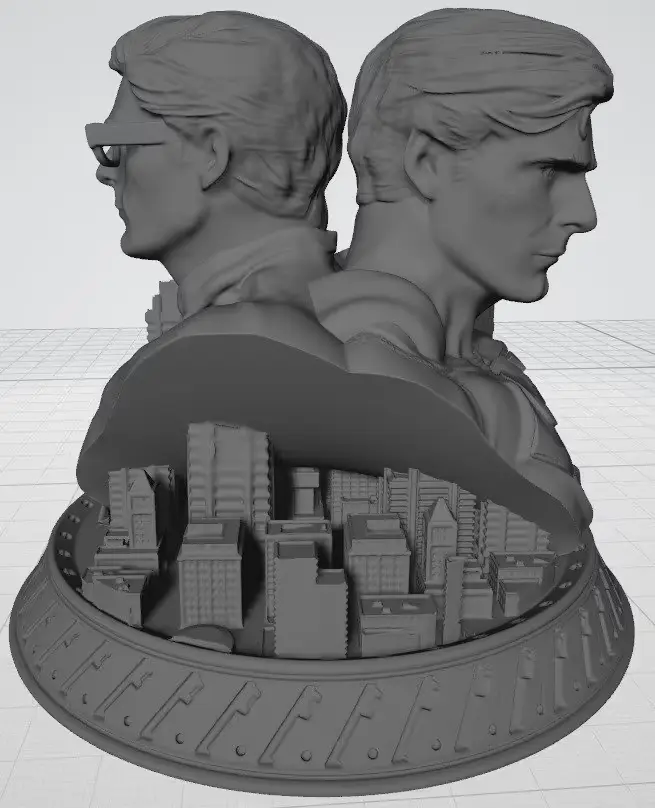 Superman Clark Kent Archivo Stl Para Impresion 3D