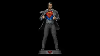 Superman Clark Kent Archivo Stl Para Impresion 3D