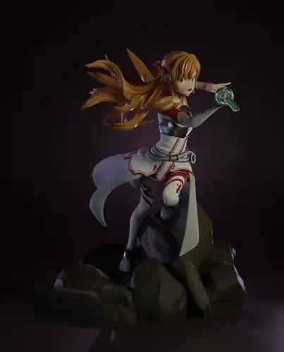 Sword Art Online Asuna Hy-michel Archivos Stl Impresión 3d