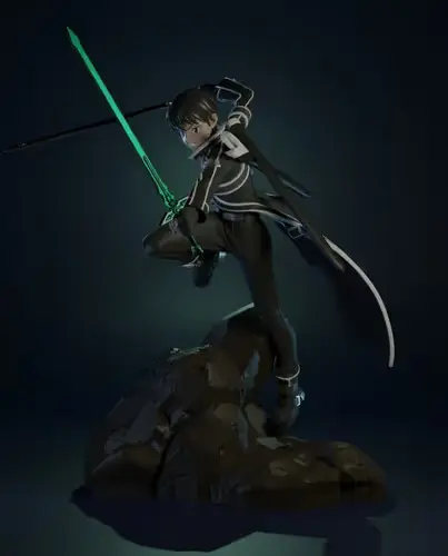 Sword Art Online Kirito Hy-michel Archivos Stl Impresión 3d