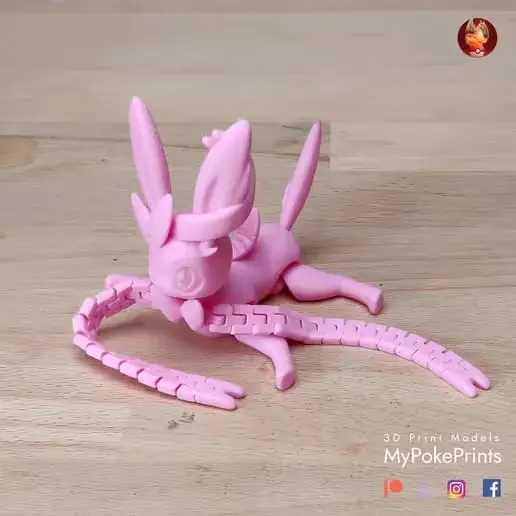 Sylveon Body Archivo STL OBJ para Impresion 3D