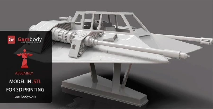T 47 Airspeeder Archivo STL Impresión 3D