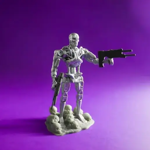 T800 Terminator Articulado Archivo Stl Obj Para Impresion 3D