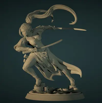 Tachibana Immortal Blades Archivo Stl Para Impresion 3D