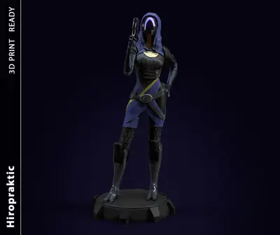 Tali'Zorah Mass Effect Archivo STL OBJ para Impresion 3D