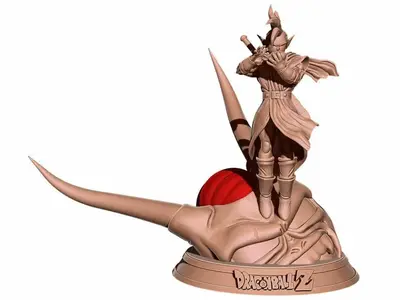 Tapion Dragon Ball Z Archivo STL OBJ para Impresion 3D