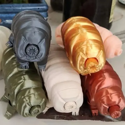 Tardígrado Archivo Stl Obj Para Impresion 3D