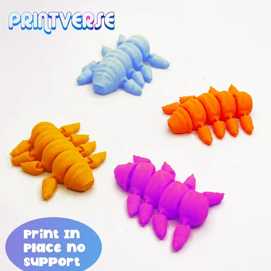 Tardigrados Mini Archivo STL OBJ para Impresion 3D