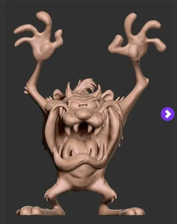 Taz Demonio Archivo Stl Para Impresion 3D