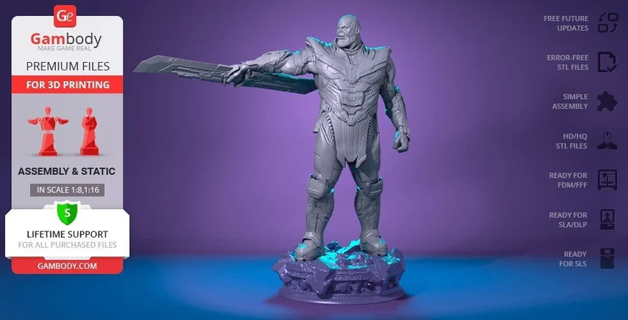 Thanos Endgame Archivo STL Impresión 3D