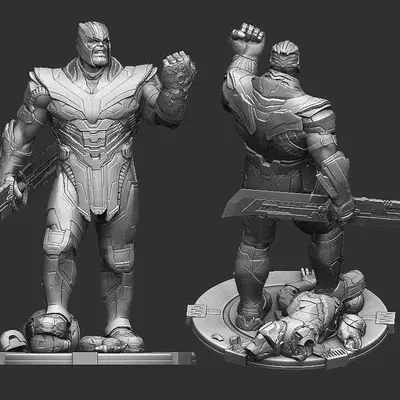 Thanos Endgame con Armadura Archivo STL para Impresion 3D
