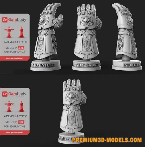 Thanos Infinity Gauntlet Archivo Stl Para Impresion 3D