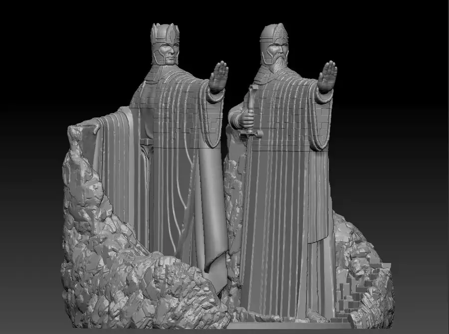 The Argonath Archivo Stl Para Impresion 3D