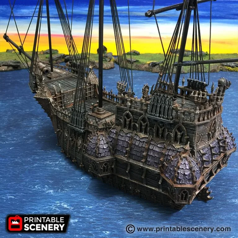 The Black Ship Archivo STL Impresión 3D