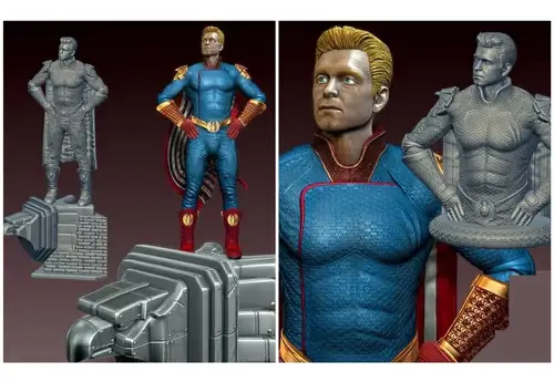 The Boys Homelander + Busto H Archivos Stl Para Impresión 3d