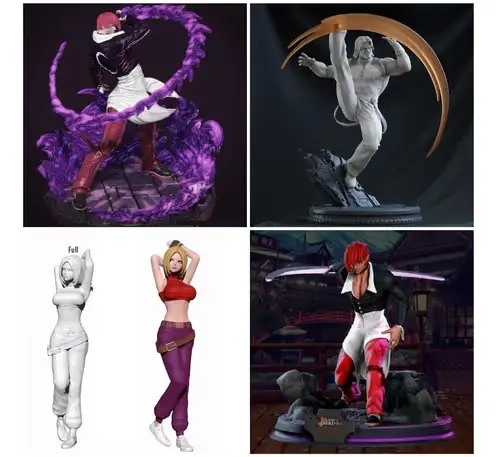 The King Of Fighter 02 X4 Archivos Stl Para Impresión 3d