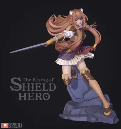 The Rising Of The Shield Hero Raphtalia Stl Obj Impresión 3d