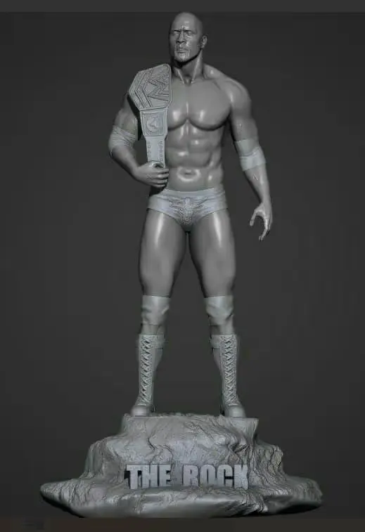 The Rock Wwe Archivo Stl Para Impresion 3D