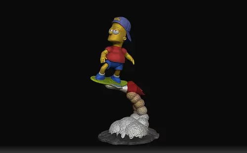 The Simpsons Bart Cgt Archivo Stl Para Impresión 3d