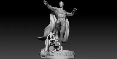 The Vision Marvel Archivo Stl Para Impresion 3D