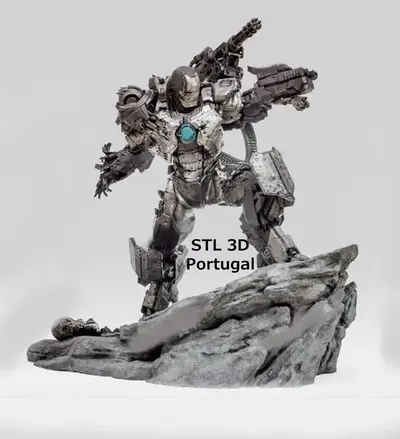 The War Machine Marvel Archivo Stl Obj Para Impresion 3D