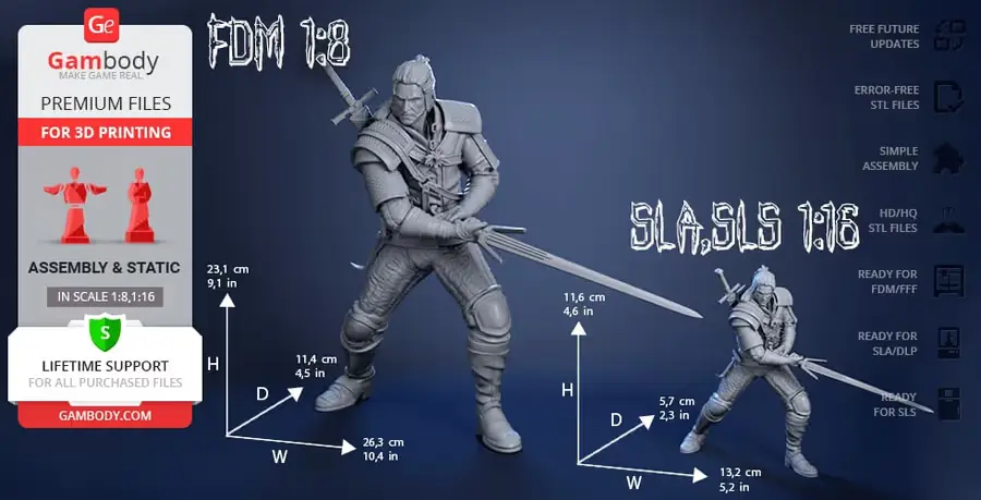 The Witcher 3 Archivo Stl Para Impresion 3D