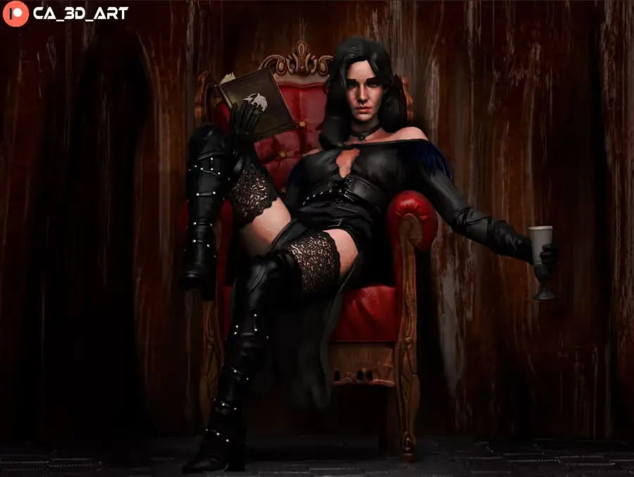 The Witcher Yennefer Vengerberg Archivo Stl Par Impresion 3D