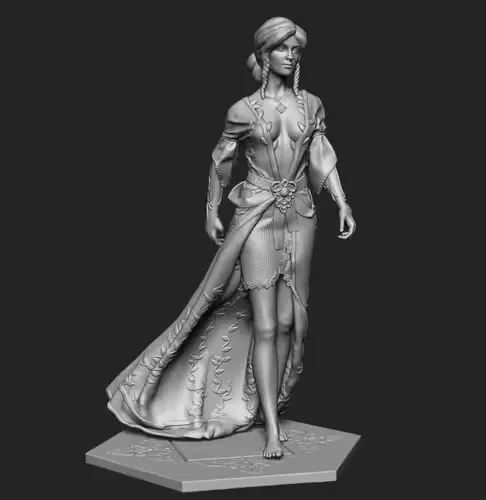 The Wither Triss Merigold Archivo Stl Para Impresión 3d