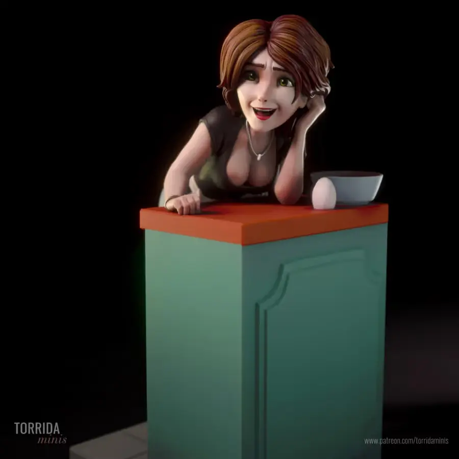 Tia Cass Big Hero 6 Archivo STL OBJ para Impresion 3D