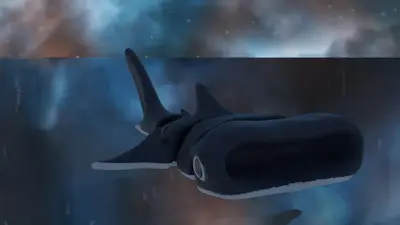 Tiburon Ballena Flexi Archivo STL OBJ para Impresion 3D