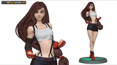 Tifa Lockhart Final Fantasy 7 Archivo Stl Para Impresion 3D