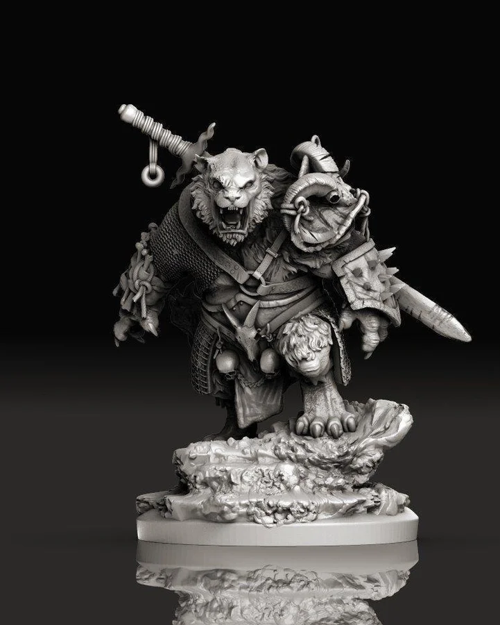 Tiger Miniature Archivo STL Impresión 3D