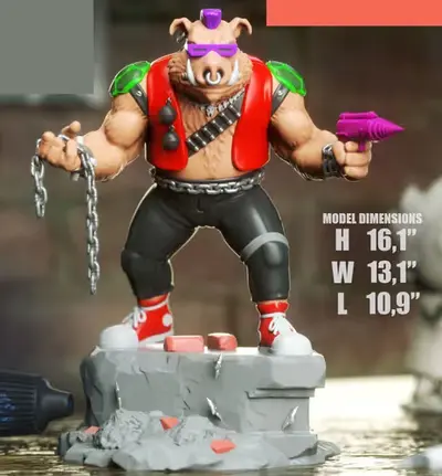 Tmnt Bebop 3dxm Archivos Stl Para Impresión 3d