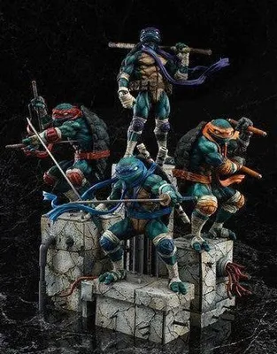 Tmnt Teenage Mutant Ninja Turtle Diorama Archivo STL Impresión 3D