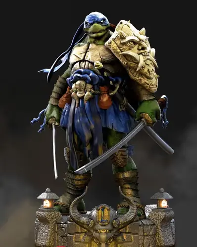 Tmnt Tortugas Ninja Leonard Mb Archivo Stl Para Impresión 3d