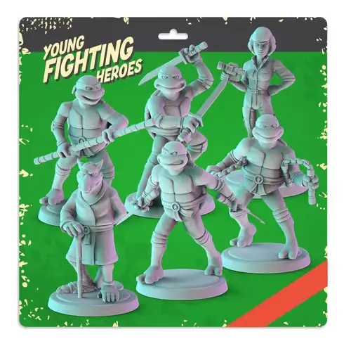 Tmnt Tortugas Ninja Pop Minis Archivos Stl Para Impresión 3d