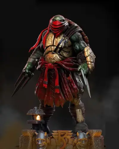 Tmnt Tortugas Ninja Raphael Mb Archivo Stl Para Impresión 3d