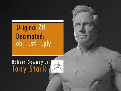 Tony Stark Ironman Bust  Archivo STL Impresión 3D