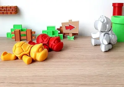 Tortuga Flexible Archivo Stl Obj Para Impresion 3D