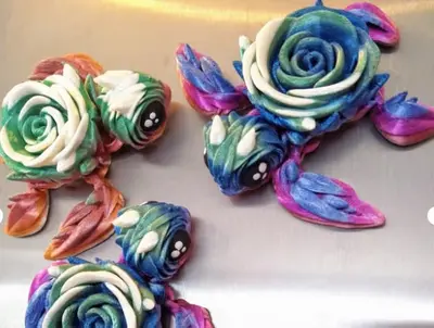 Tortuga Rosa Archivo Stl Obj Para Impresion 3D