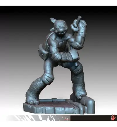 Tortugas Ninja Mikey Prey Archivos Stl Impresión 3d