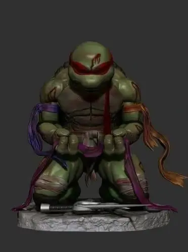 Tortugas Ninja Raphael Derrotado Archivos Stl Impresión 3d