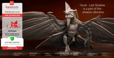 Toruk Archivo STL Impresión 3D